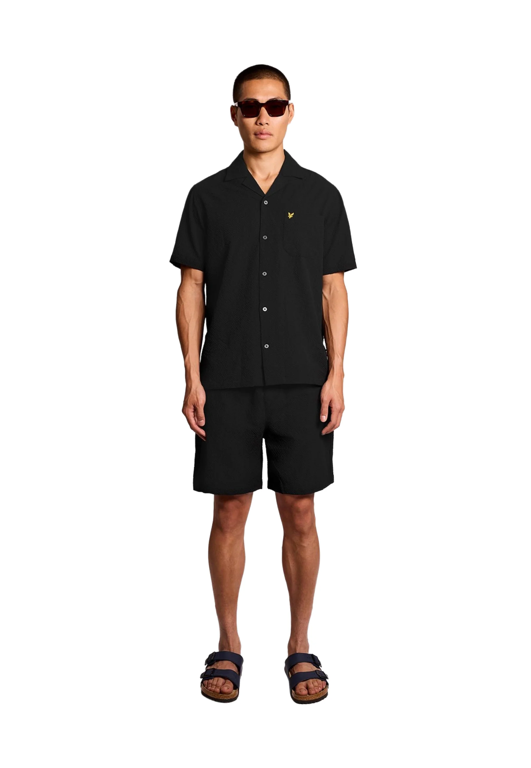 Lyle & Scott Crinkle Resort Camicie Uomo | SW2409V - Image 4