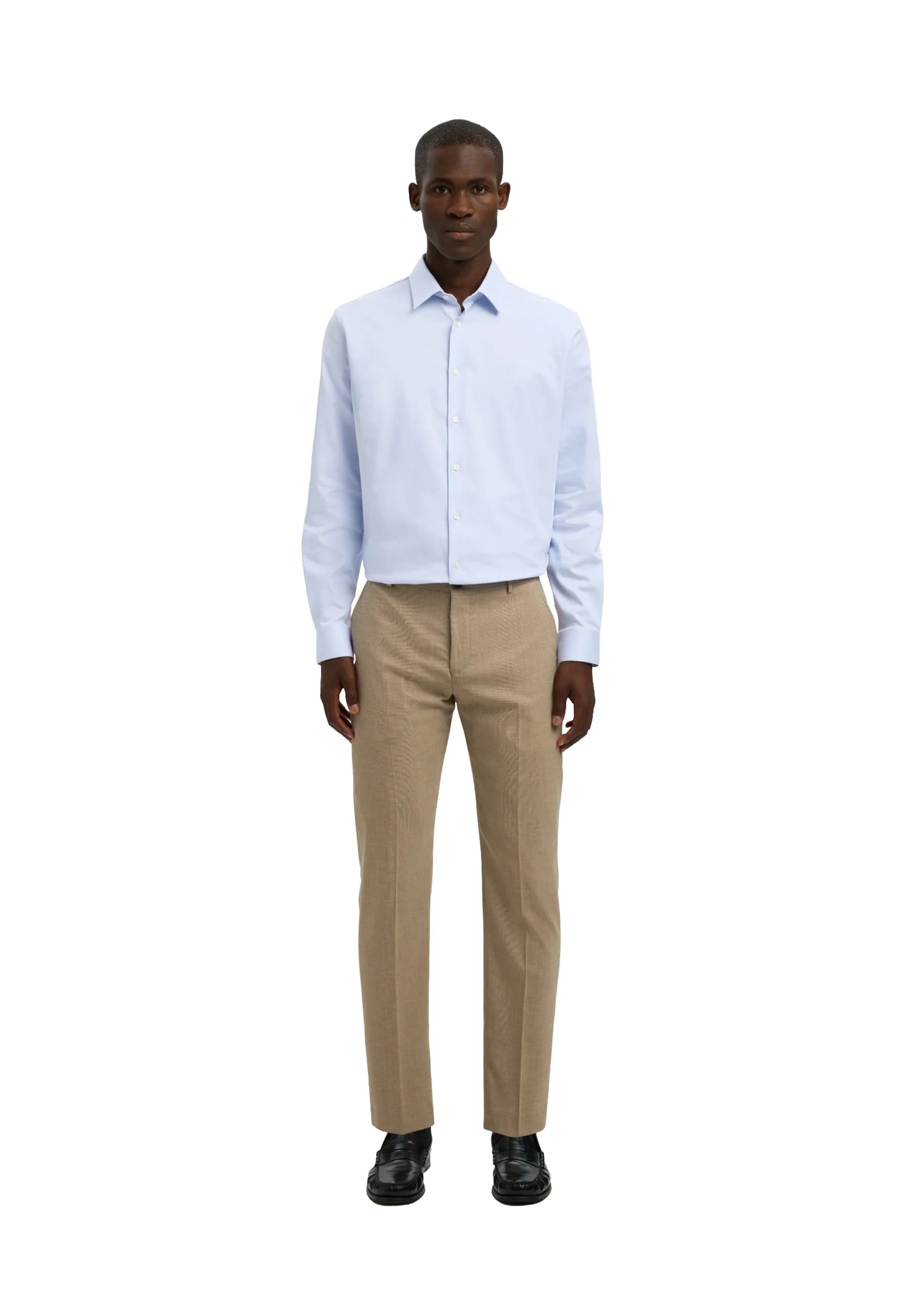 Selected Homme Black Slmslimfilip Performance Shirt Ls Noos Camicie Uomo | 16092939 - Image 3