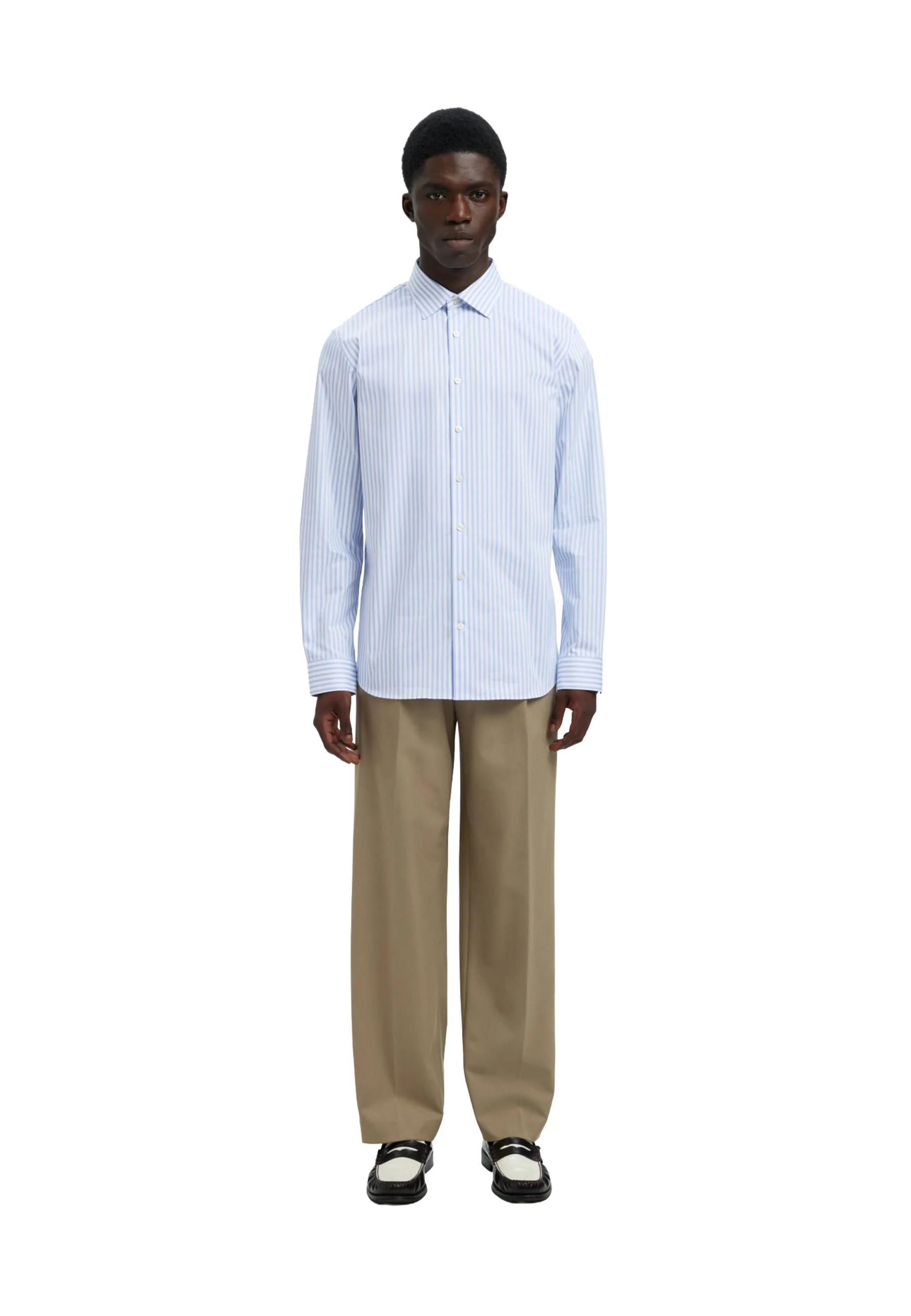 Selected Homme Black Slmslimfilip Performance Shirt Ls Noos Camicie Uomo | 16092939 - Image 8