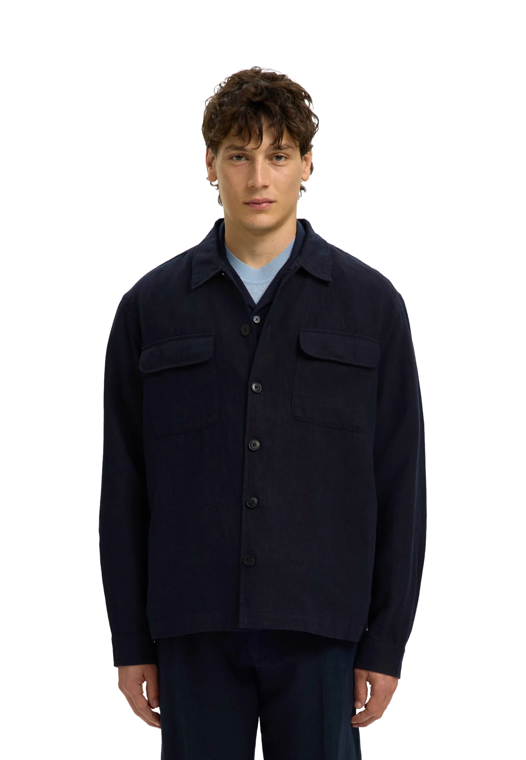 Selected Homme Black Slm-leroy Blend Camicie Uomo | 16096369 - Image 2
