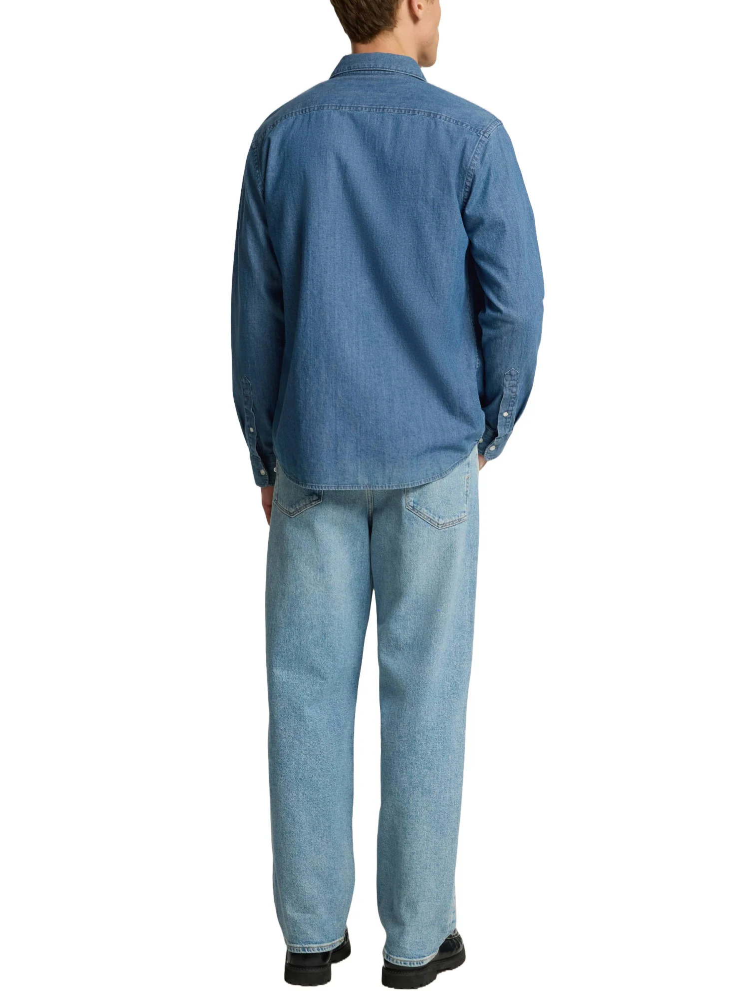 Selected Homme Black Regclaus Carlo Denim Camicie Uomo | 16097482 - Image 3