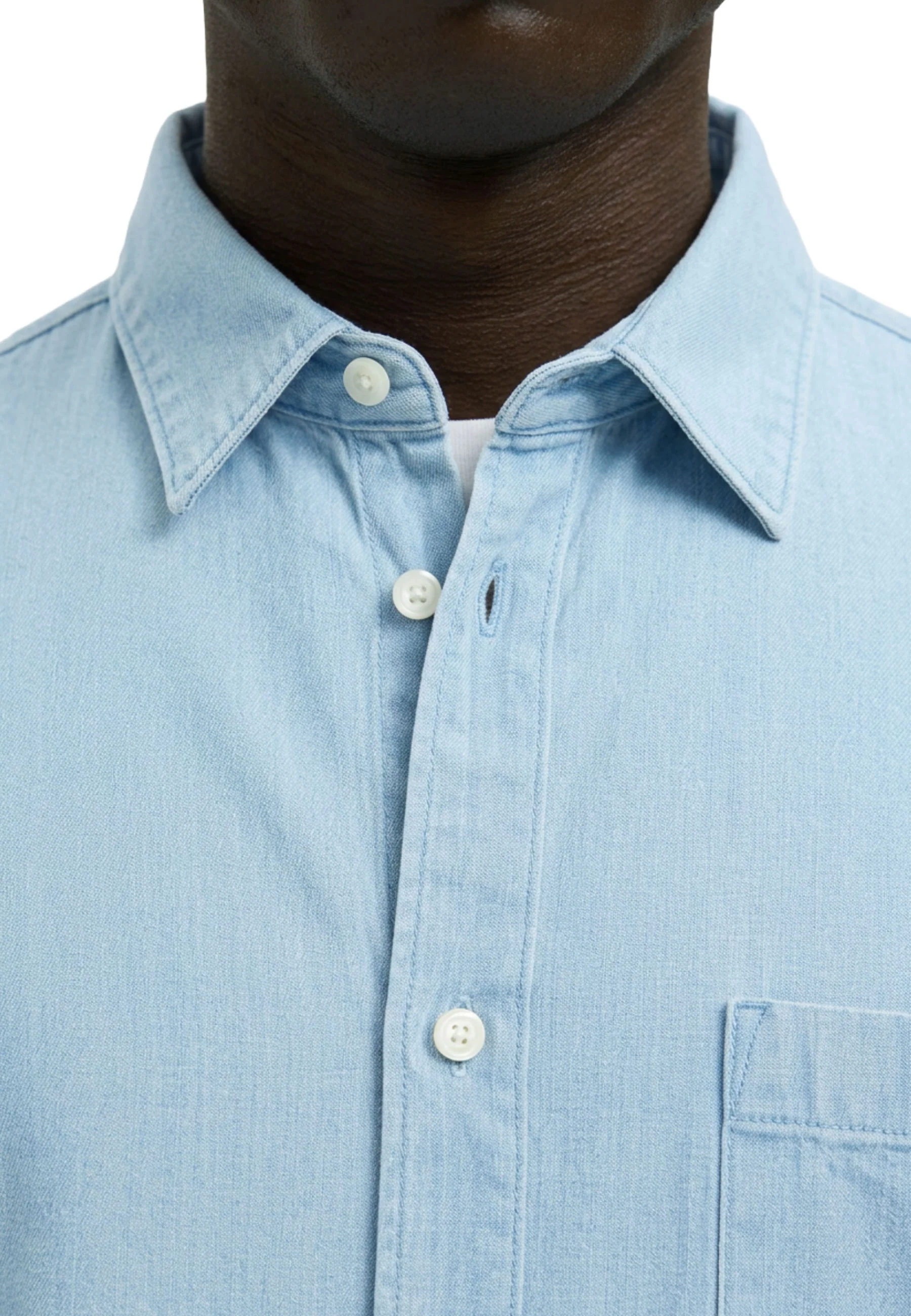 Selected Homme Black Regclaus Carlo Denim Camicie Uomo | 16097482 - Image 8