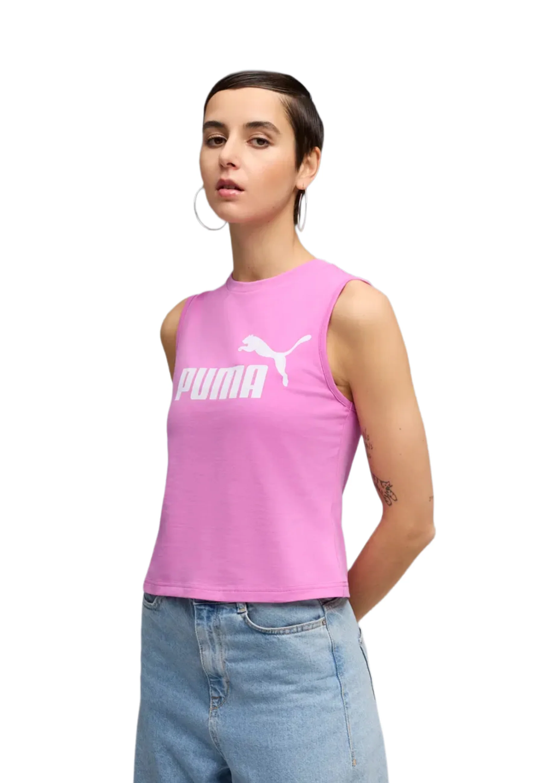 Puma Ess No. 1 Logo Slim Top E Canotte Donna | 684968 - Image 10