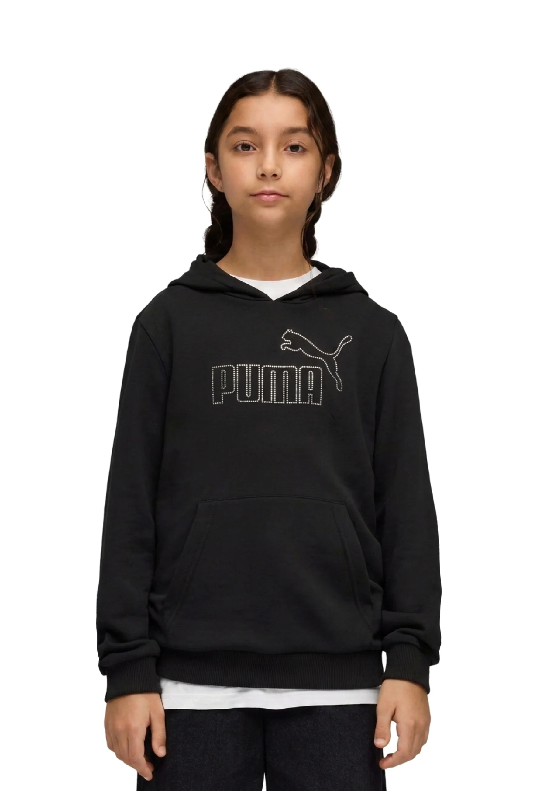 Puma Ess Rhinestone Hoodi Felpe Bambini | 693853 - Image 2