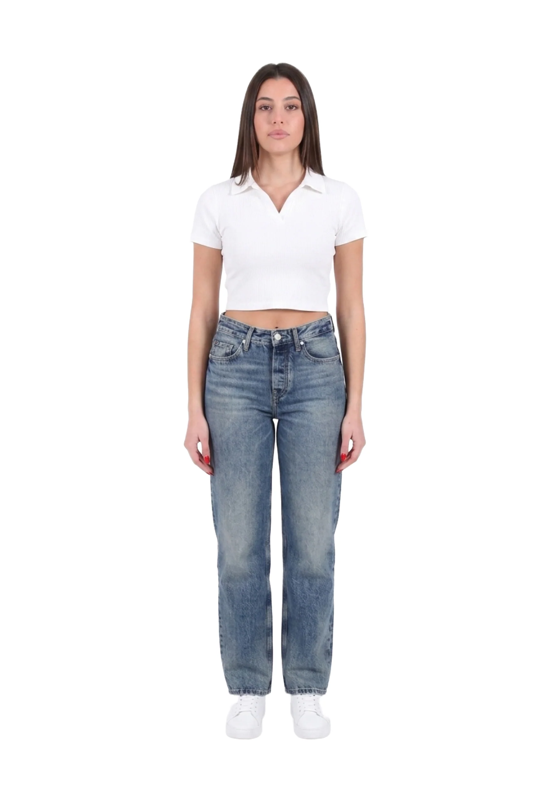 Tommy Hilfiger Loose Straight Jeans Donna | WW0WW42798 - Image 2