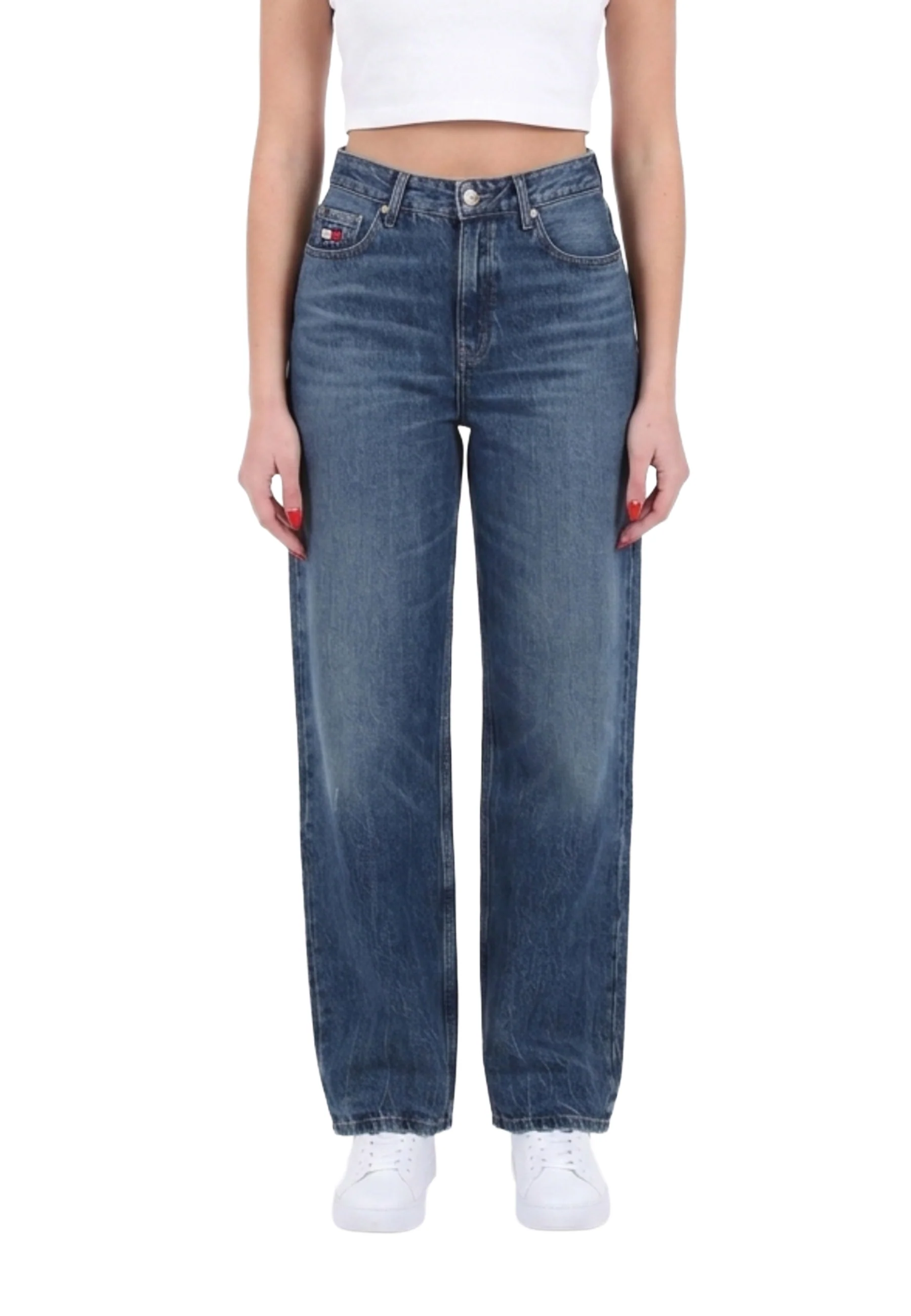 Tommy Hilfiger Loose Straight Jeans Donna | WW0WW42800 - Image 4