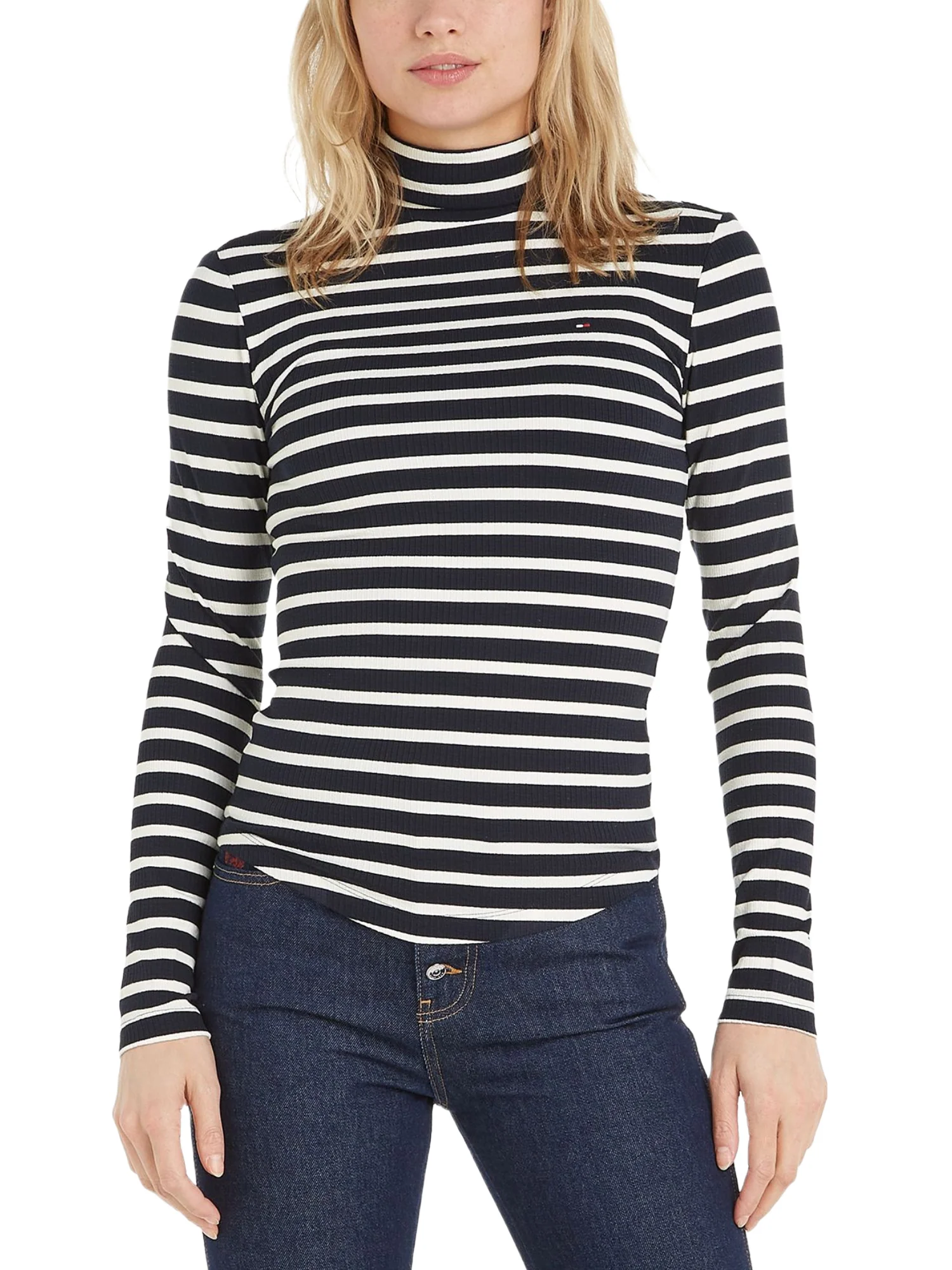 Tommy Hilfiger Maglia A Collo Alto Donna | WW0WW39826 - Image 2