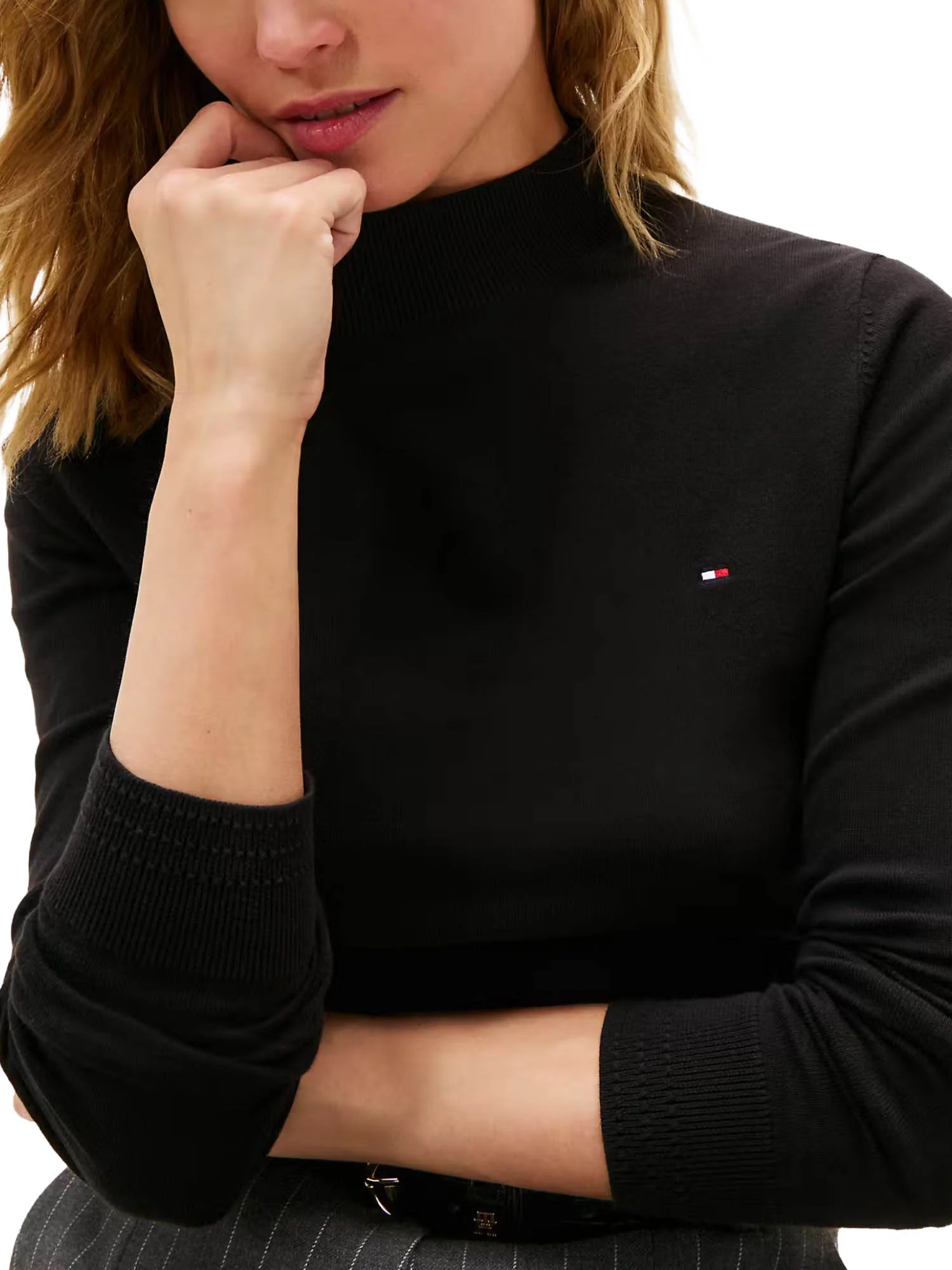 Tommy Hilfiger Maglia A Collo Alto Donna | WW0WW47462 - Image 4