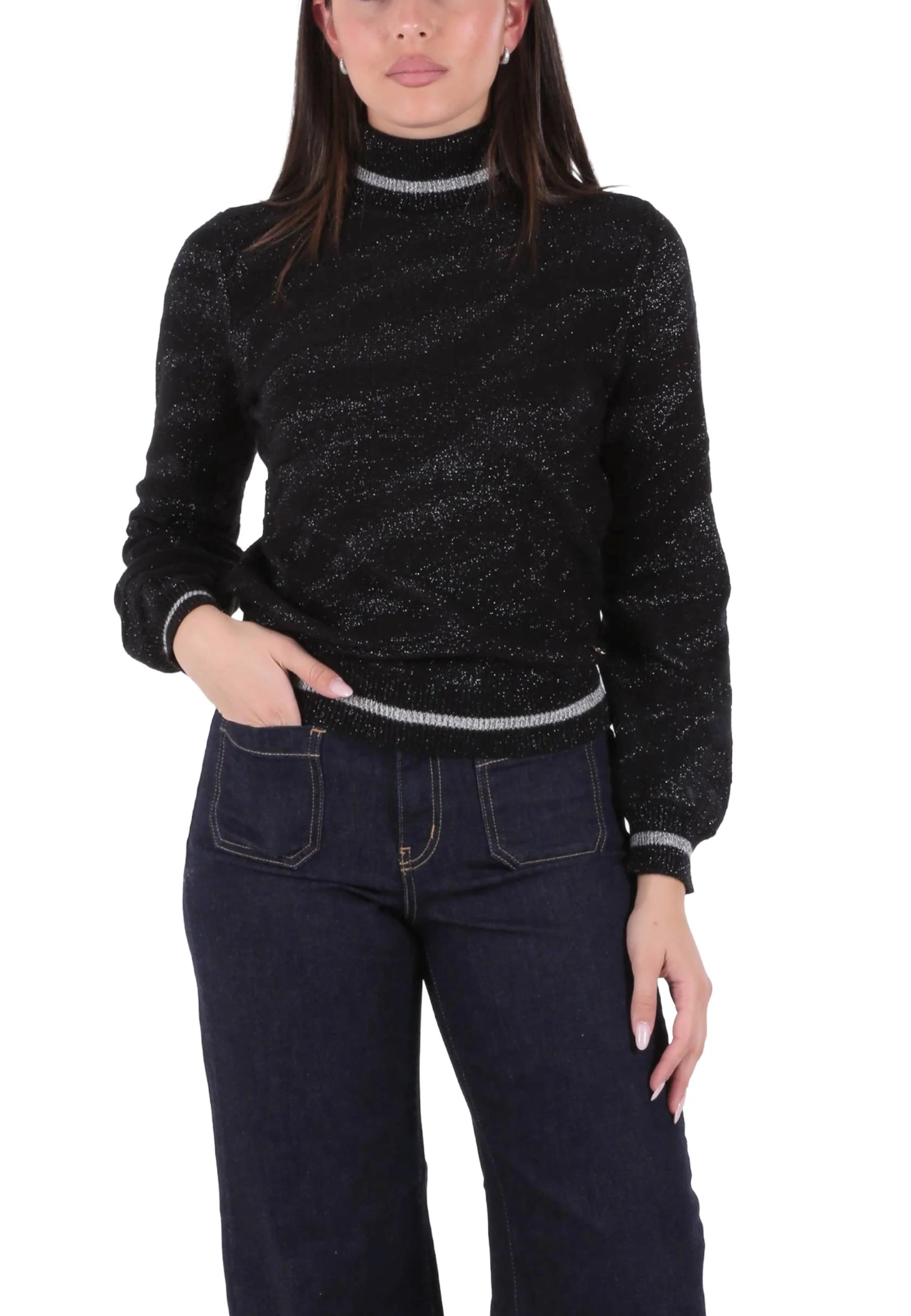 Yes-zee Maglia A Collo Alto Donna | M009 BI00_1 - Image 10