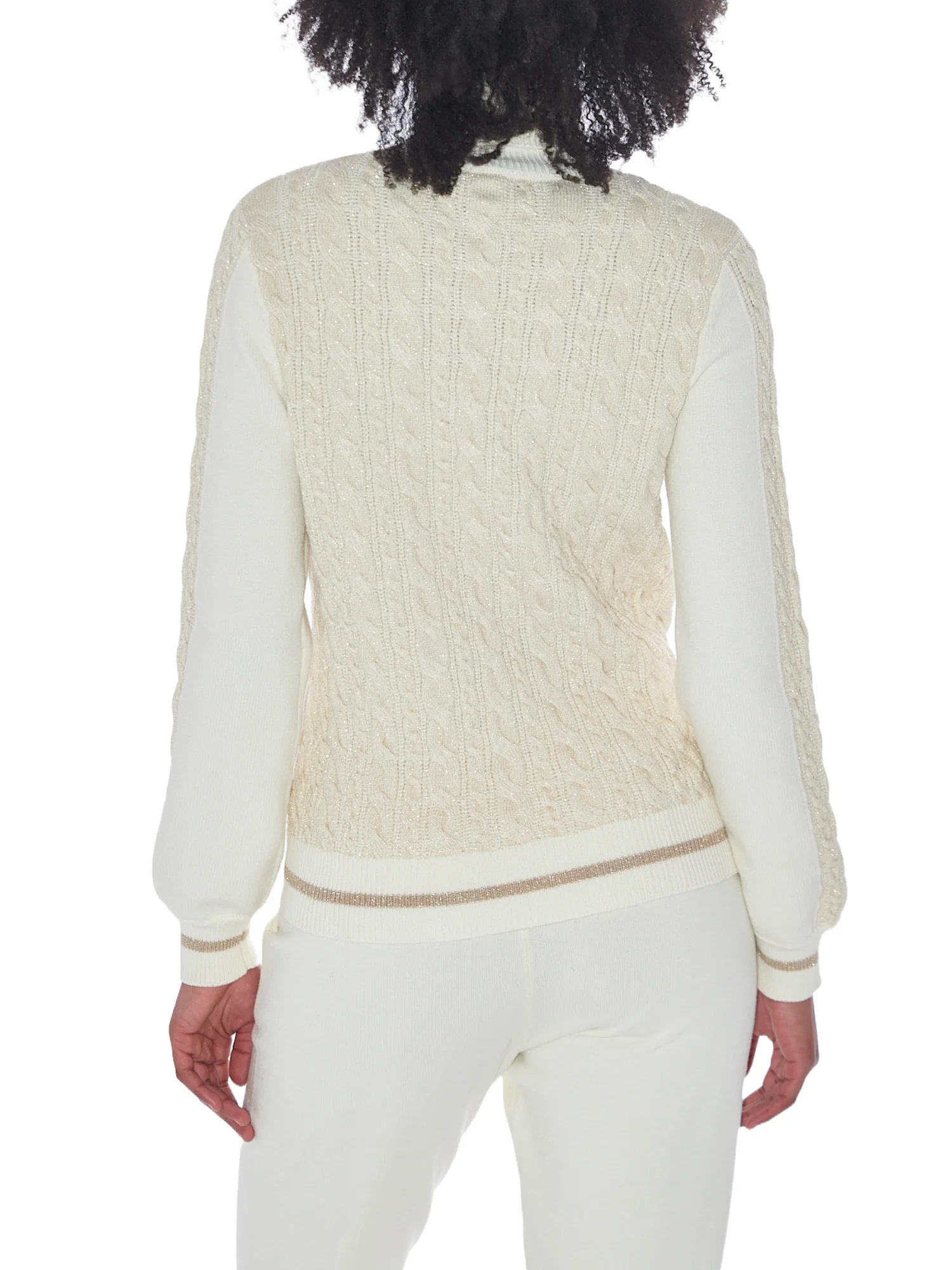 Yes-zee Maglia A Collo Alto Donna | M009 BI00_1 - Image 3