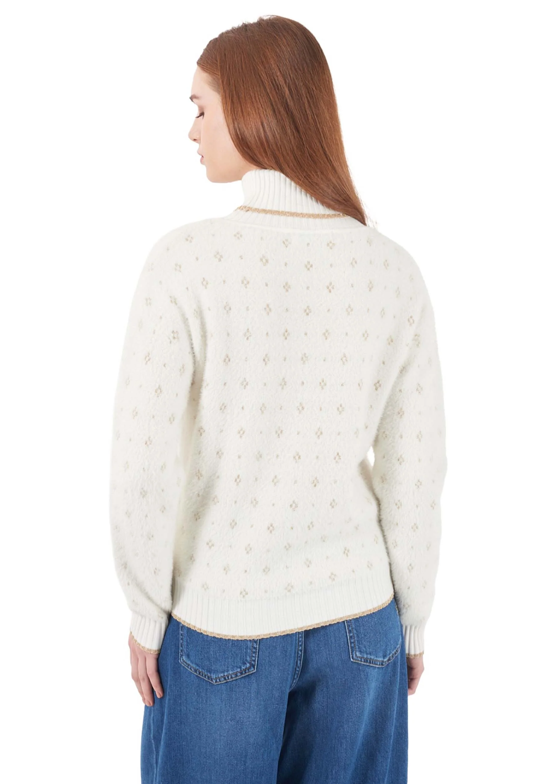 Yes-zee Maglia A Collo Alto Donna | M010 IS00 - Image 5
