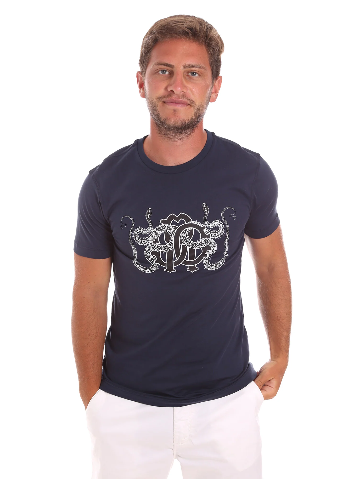 Roberto Cavalli T-shirt Uomo | HST66B - Image 4