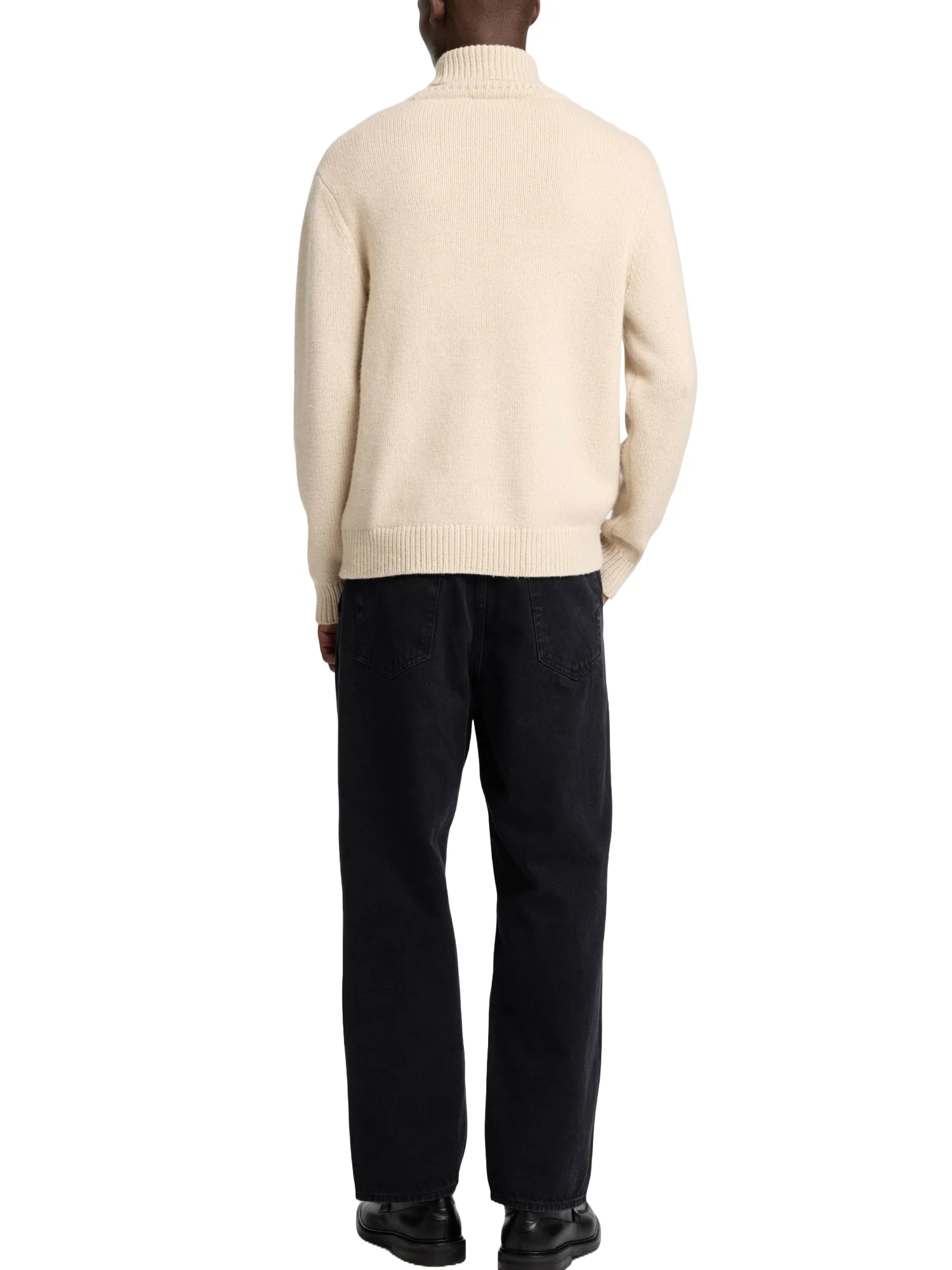 Selected Homme Black Maglia A Collo Alto Uomo | 16094649 - Image 7