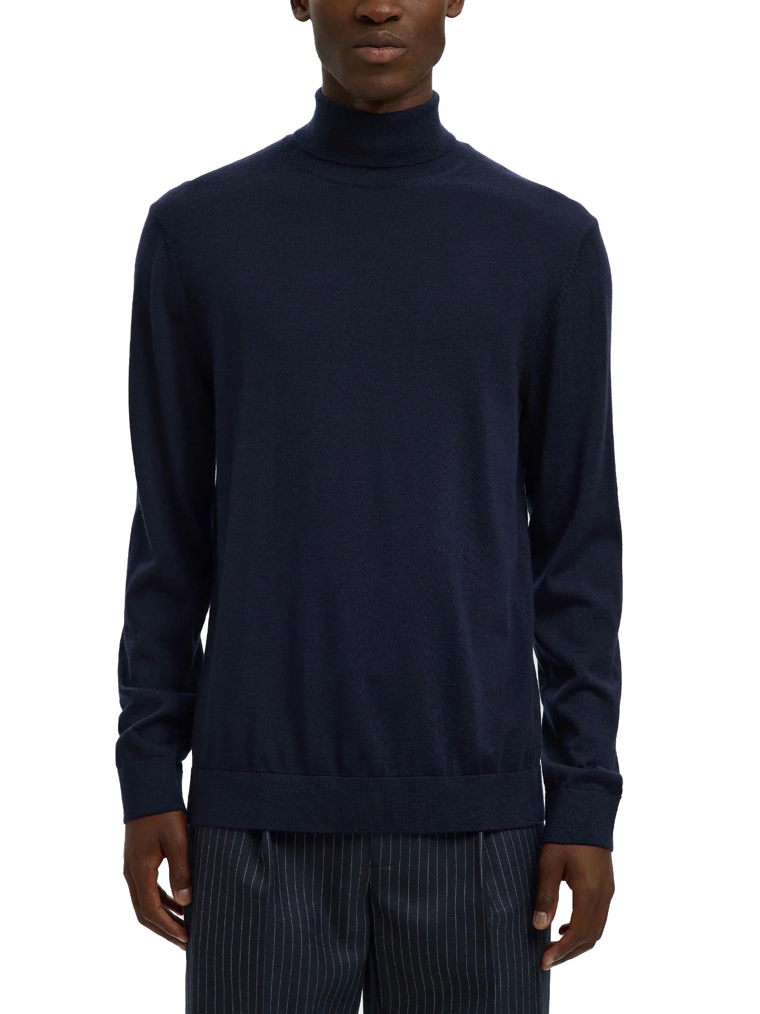 Selected Homme Black Maglia A Collo Alto Uomo | 16094653 - Image 10