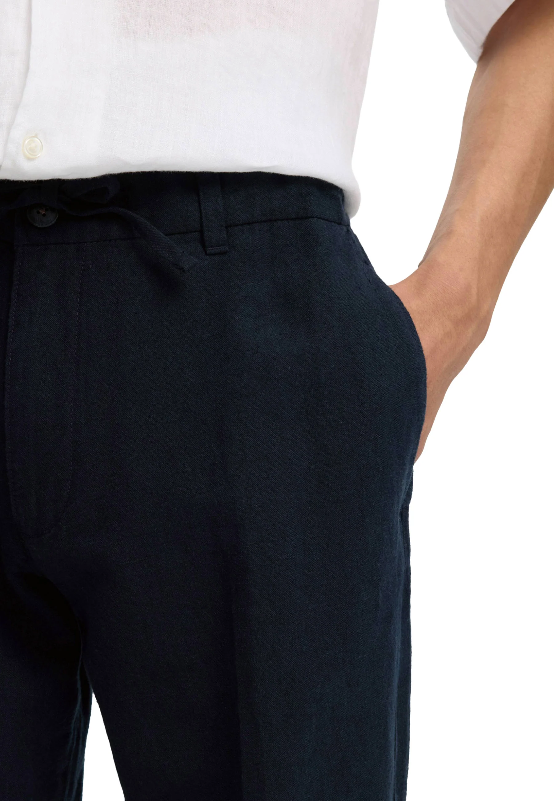 Selected Homme Black Slm196-straight Leroy Pantaloni Uomo | 16096224 - Image 5