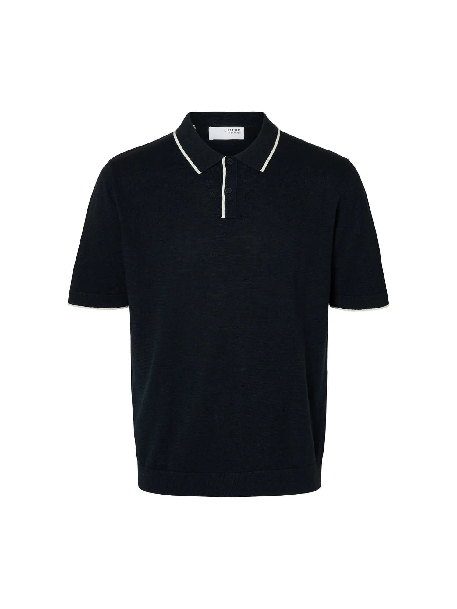 Selected Homme Black Polo Uomo | 16096391 - Image 5
