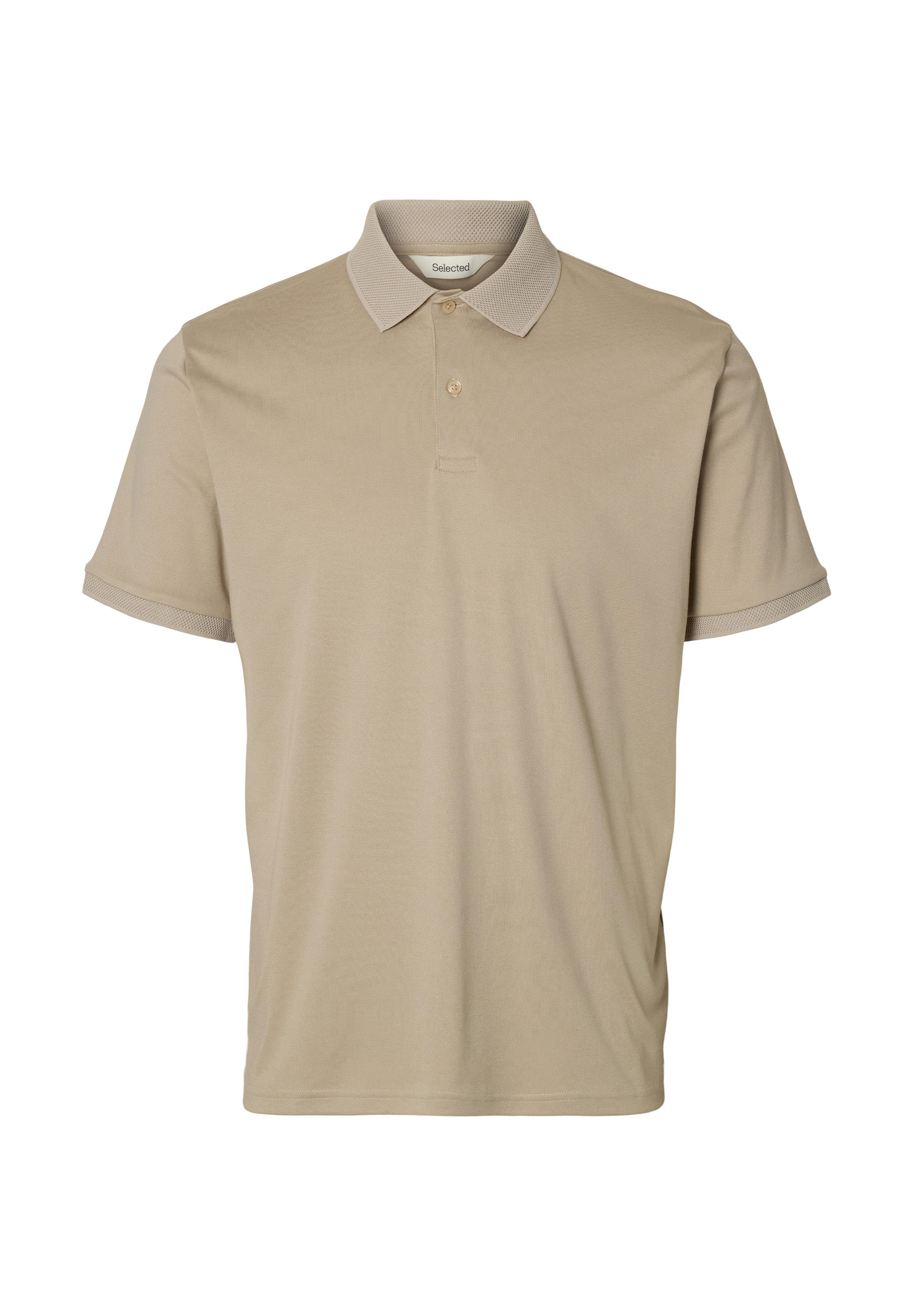 Selected Homme Black Slmfave Button Polo Uomo | 16099994 - Image 16
