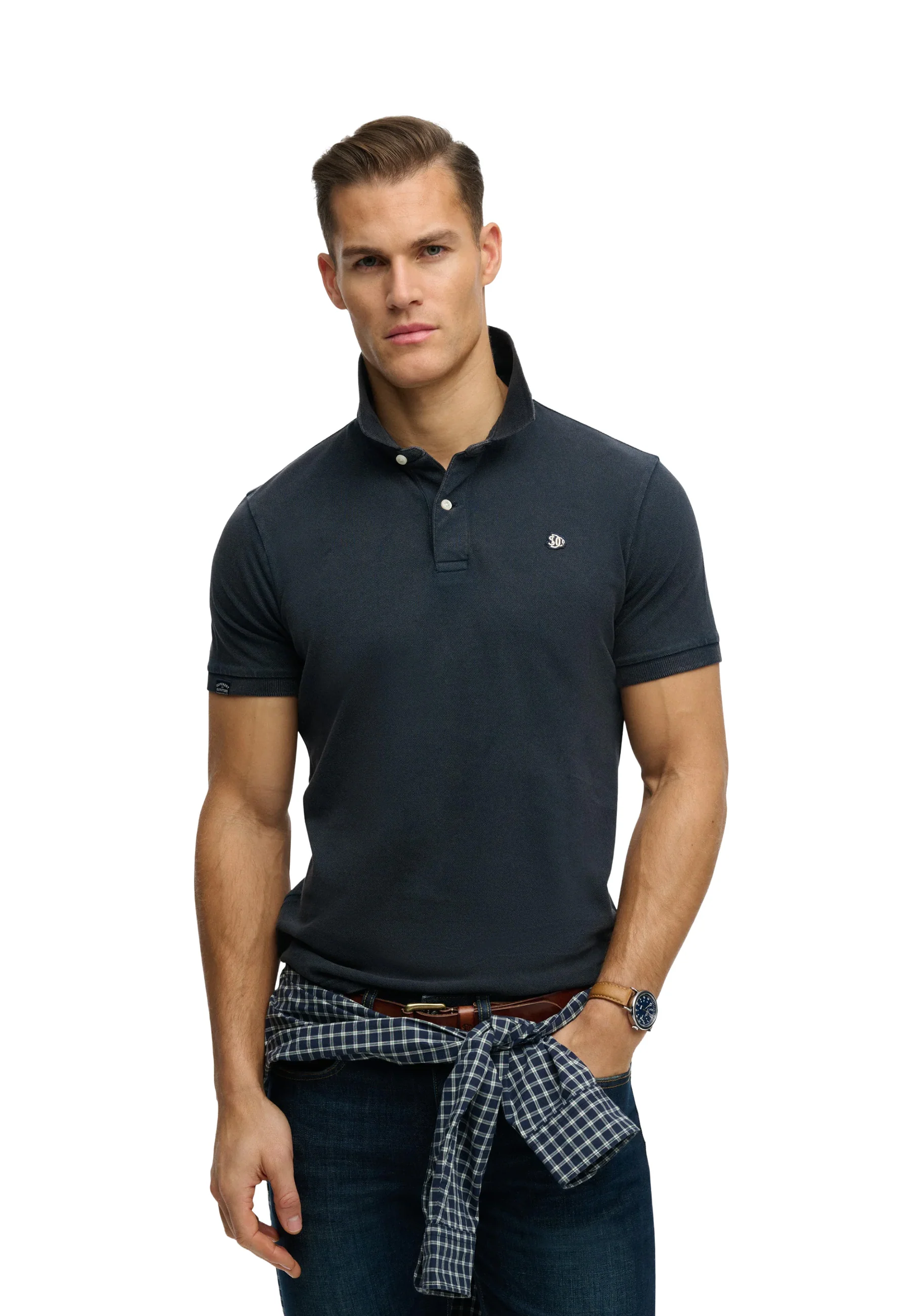 Superdry Vintage Destroy Polo Uomo | M1110451A - Image 2