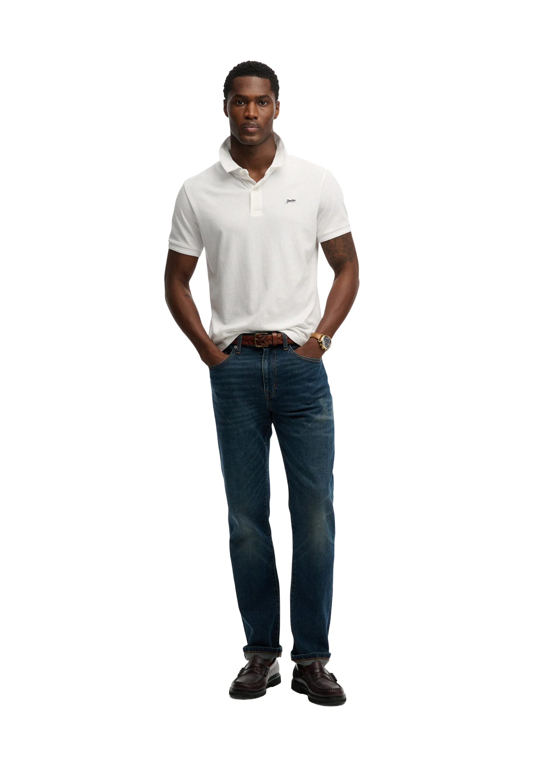 Superdry Classic Pique Polo Uomo | M1110452A - Image 4