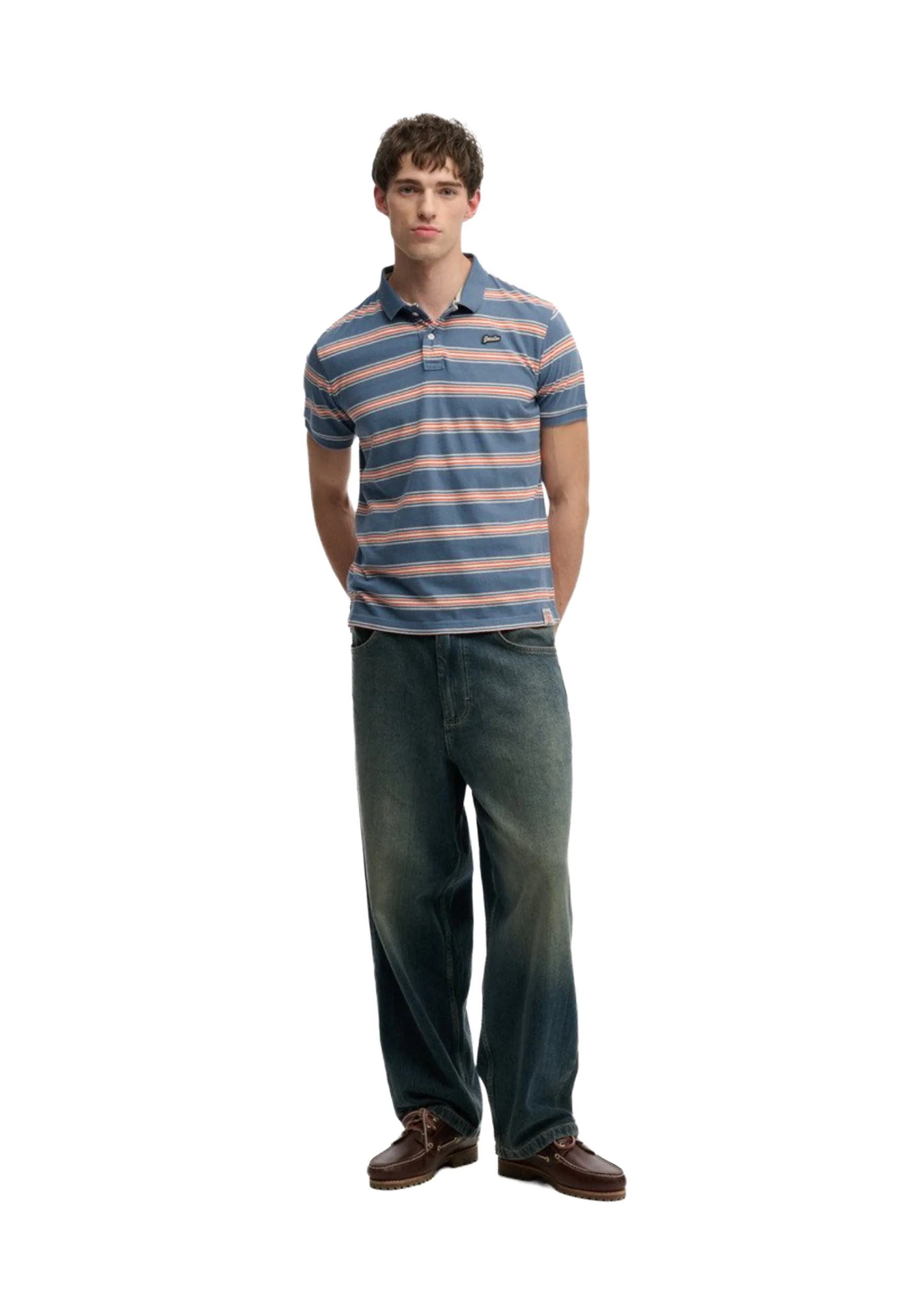 Superdry Vintage Stripe Polo Uomo | M1110464A - Image 4