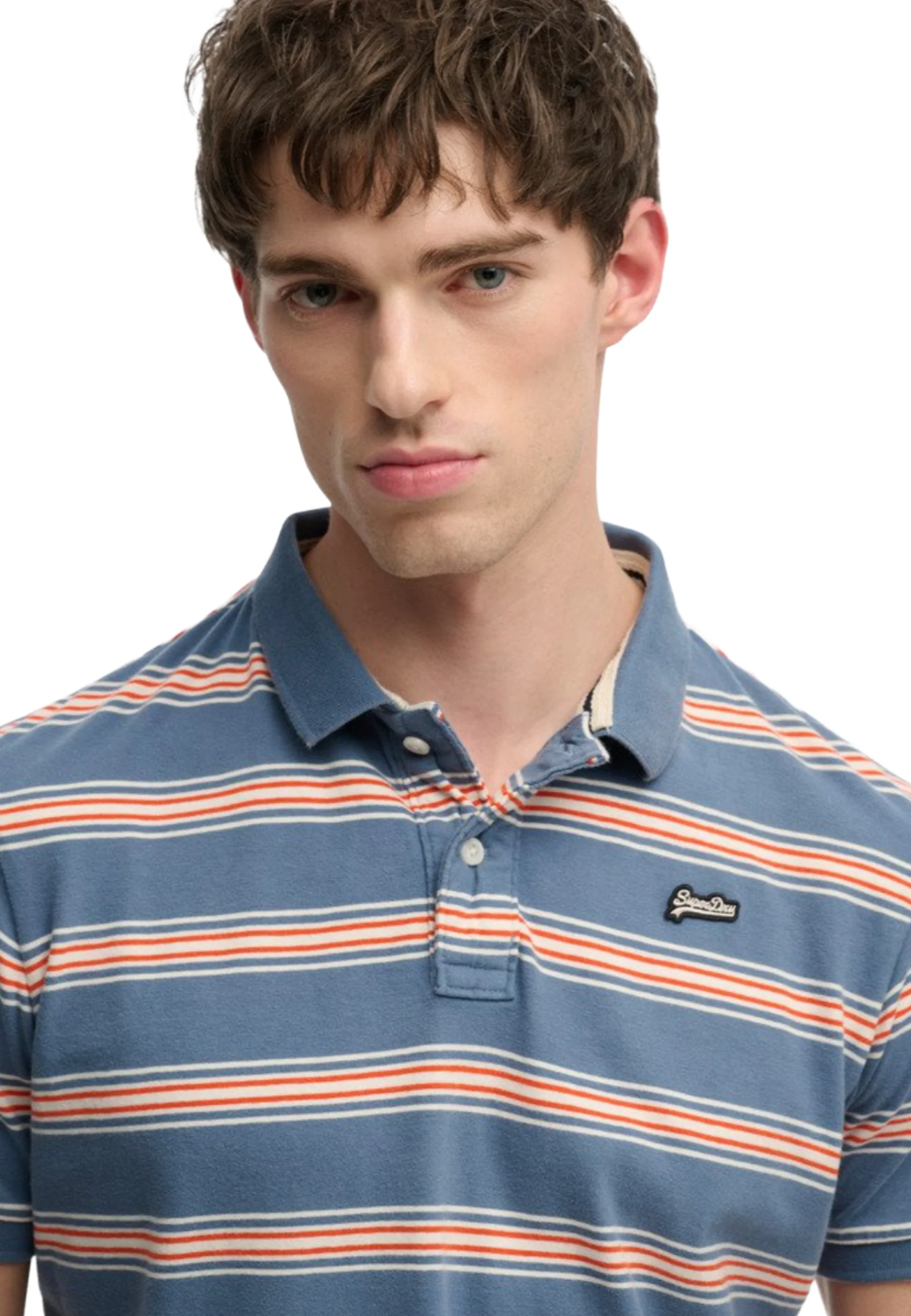 Superdry Vintage Stripe Polo Uomo | M1110464A - Image 5