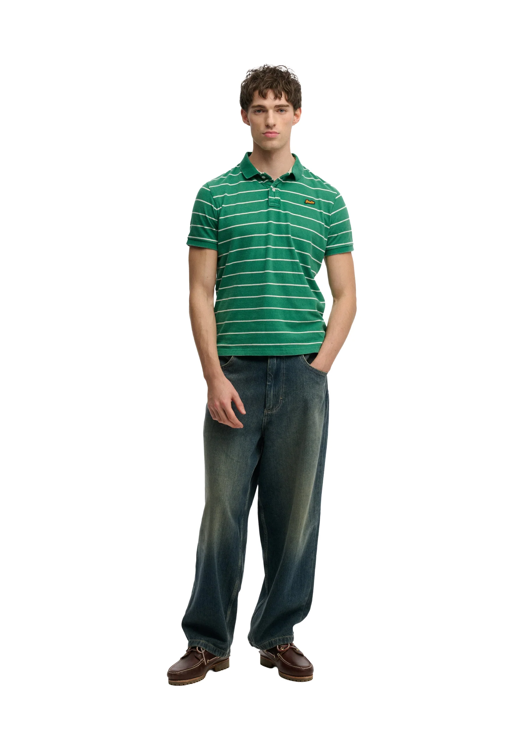 Superdry Vintage Stripe Polo Uomo | M1110464A - Image 9