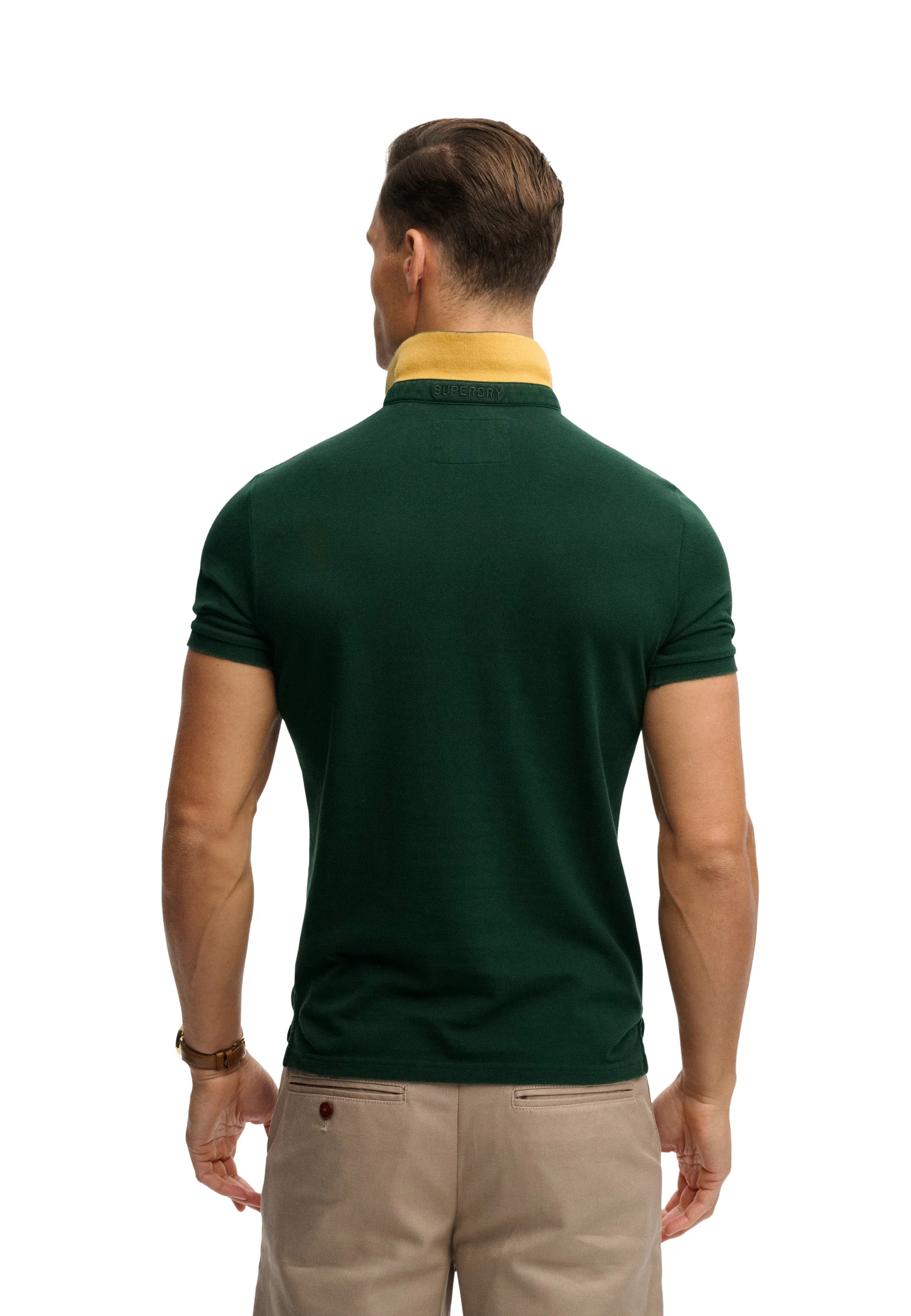 Superdry Pique Monogram Polo Uomo | M1110465A - Image 3