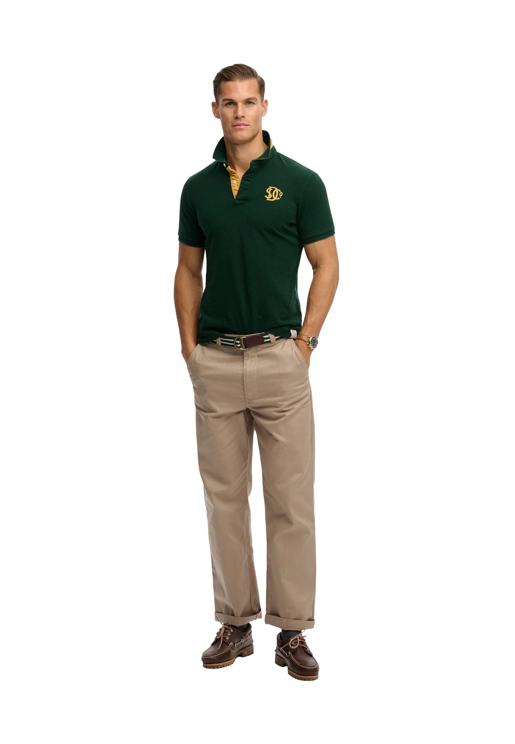 Superdry Pique Monogram Polo Uomo | M1110465A - Image 4