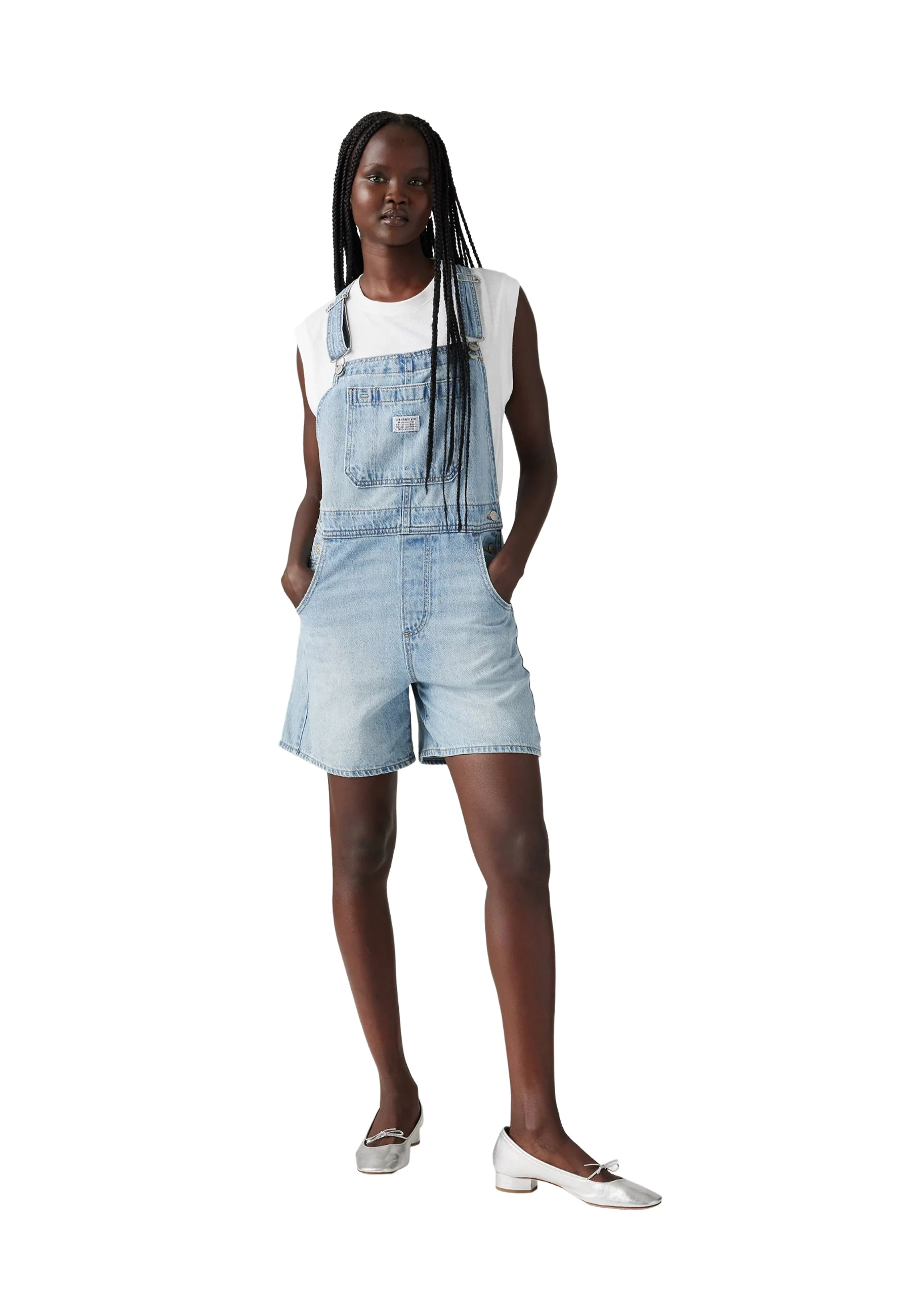 Levi's Utility Shortall Summer Job Salopette Donna | 001UY-0000 - Image 2