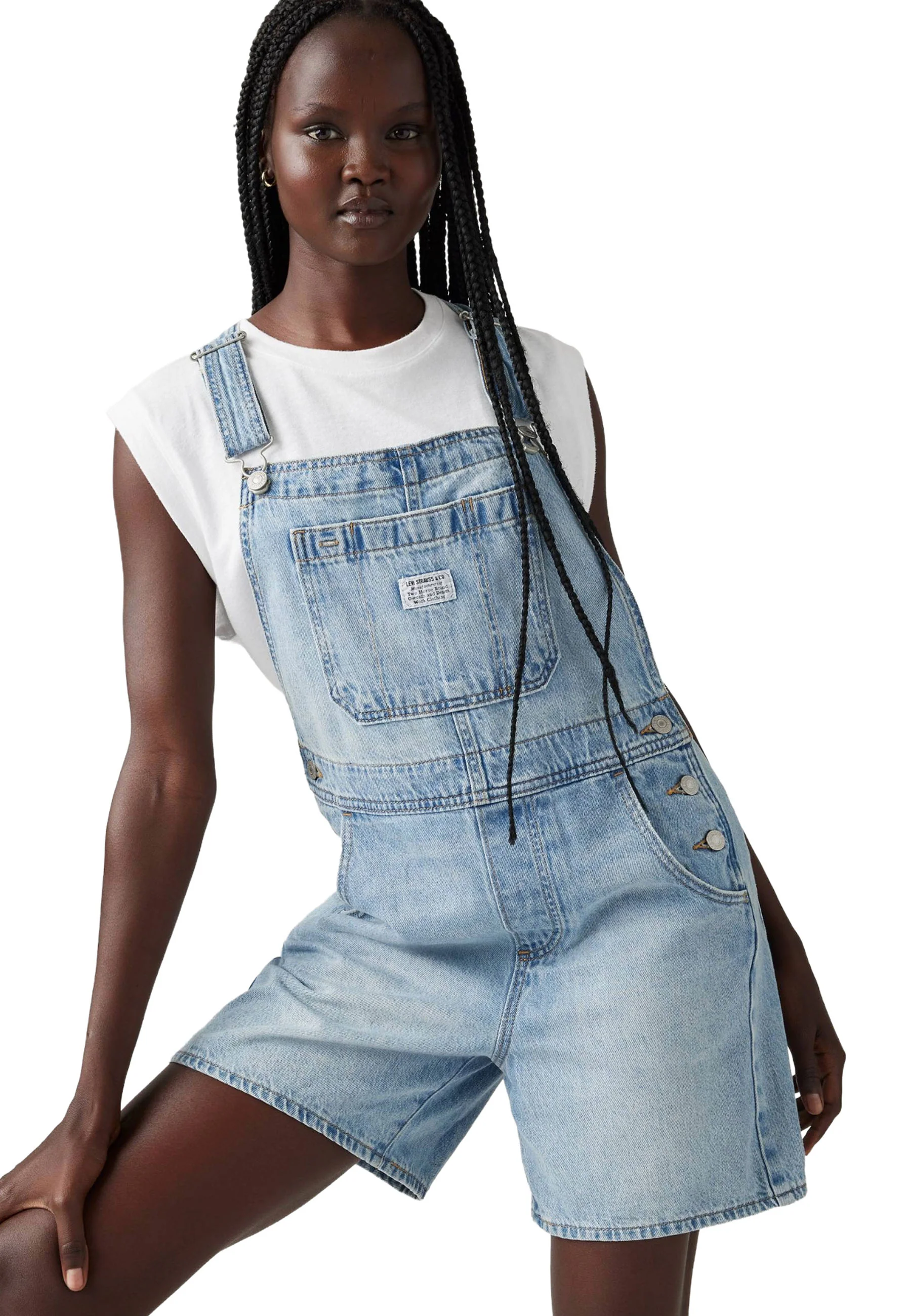 Levi's Utility Shortall Summer Job Salopette Donna | 001UY-0000 - Image 5