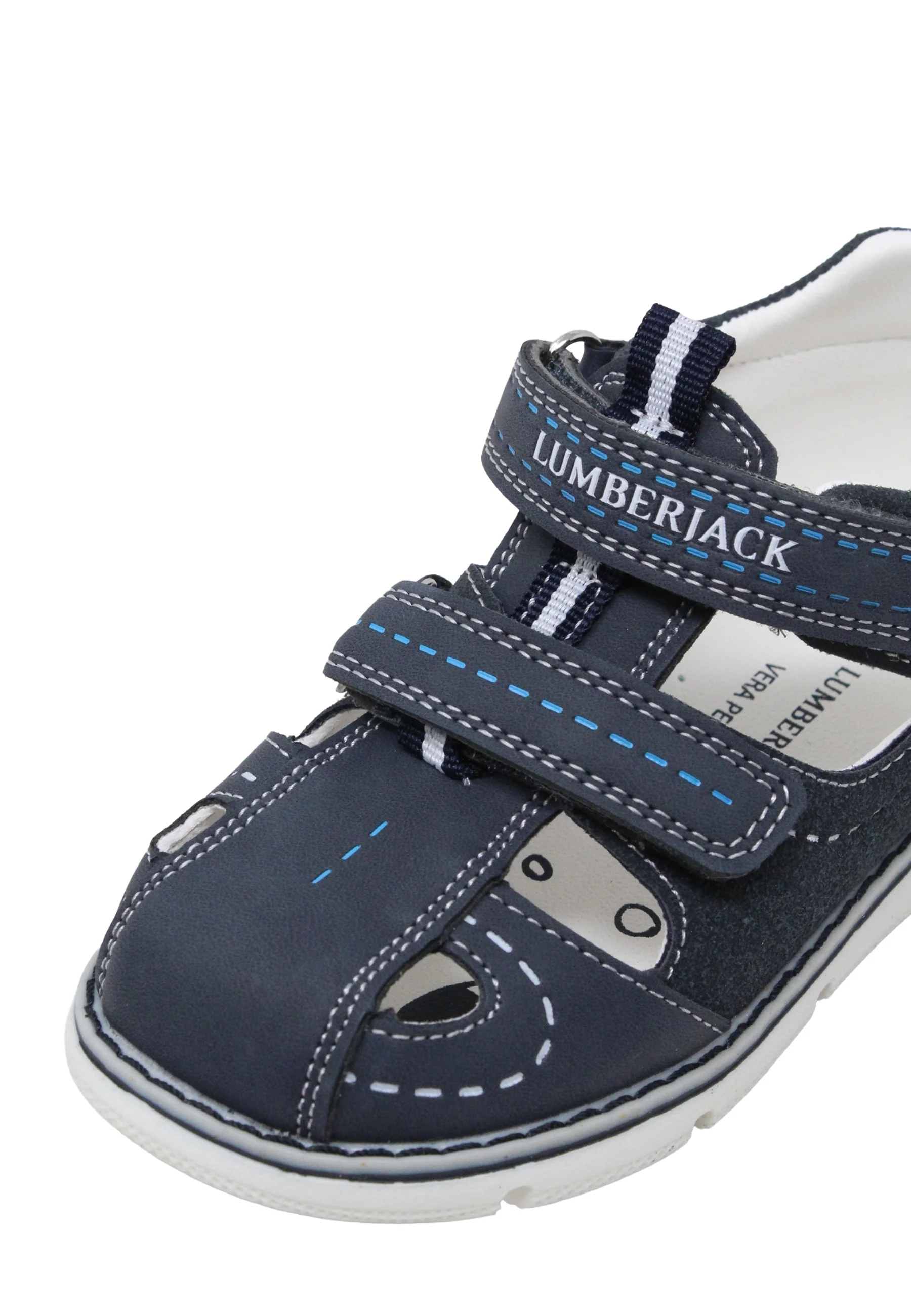 Lumberjack Tomy Navy Blue Sandali Con Strappi Bambini | 102268205 - Image 5