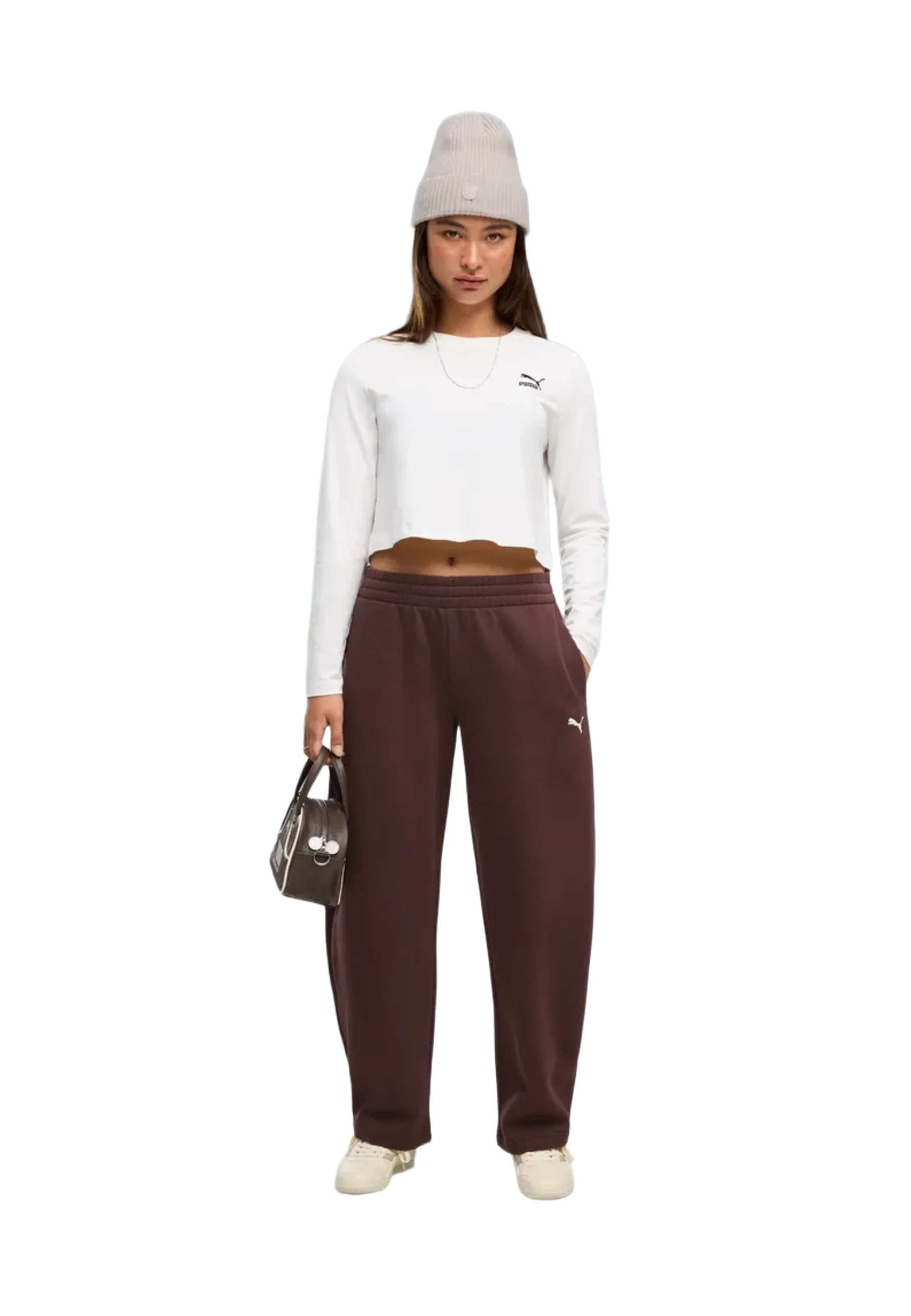 Puma Ess Relaxed Barrel Leg Pants Fl Pantaloni Sportivi Donna | 695423 - Image 2