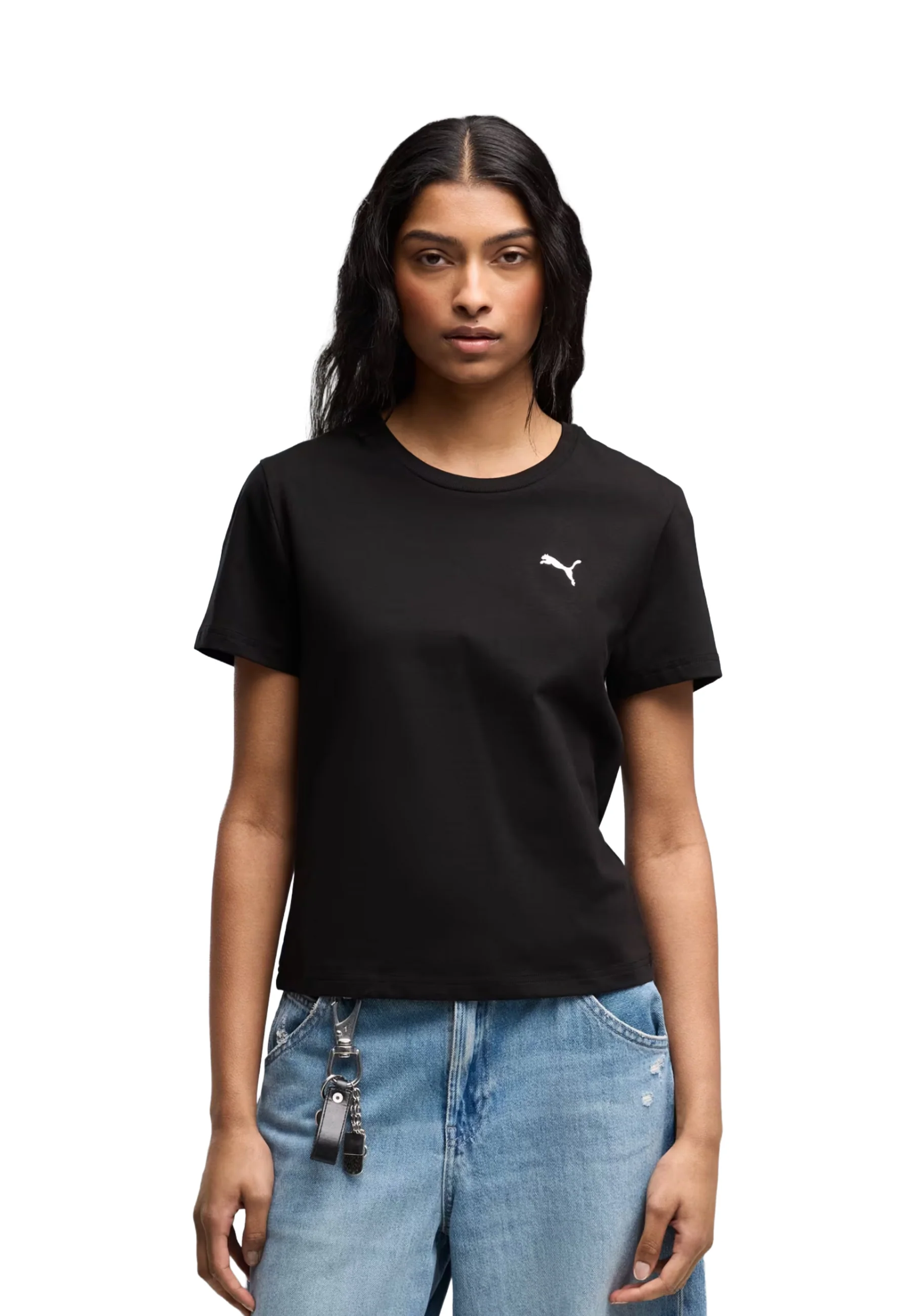 Puma Wardrobe Ess Slim Te T-shirt Donna | 629742 - Image 2