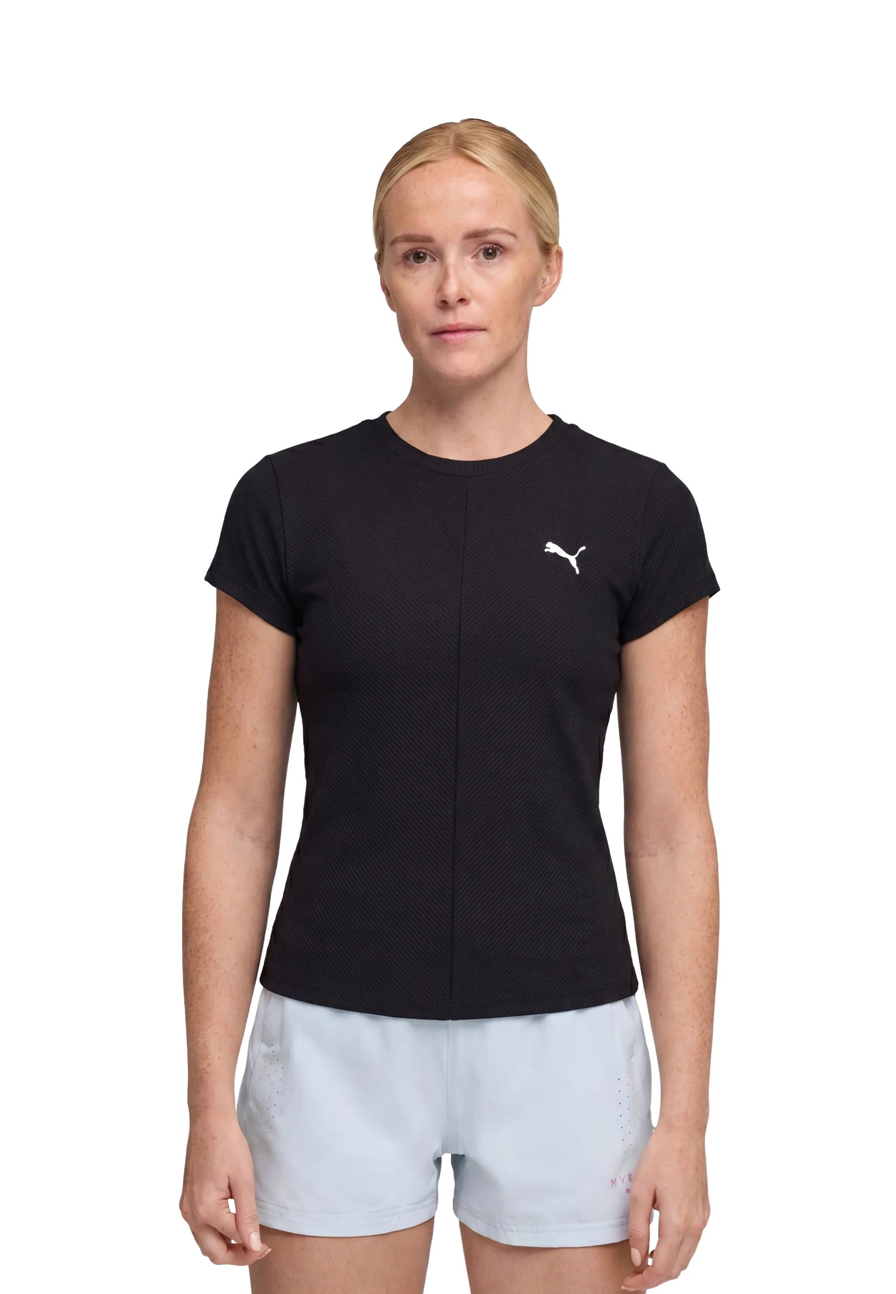Puma Wardrobe Ess Ribbed T-shirt Donna | 629766 - Image 2