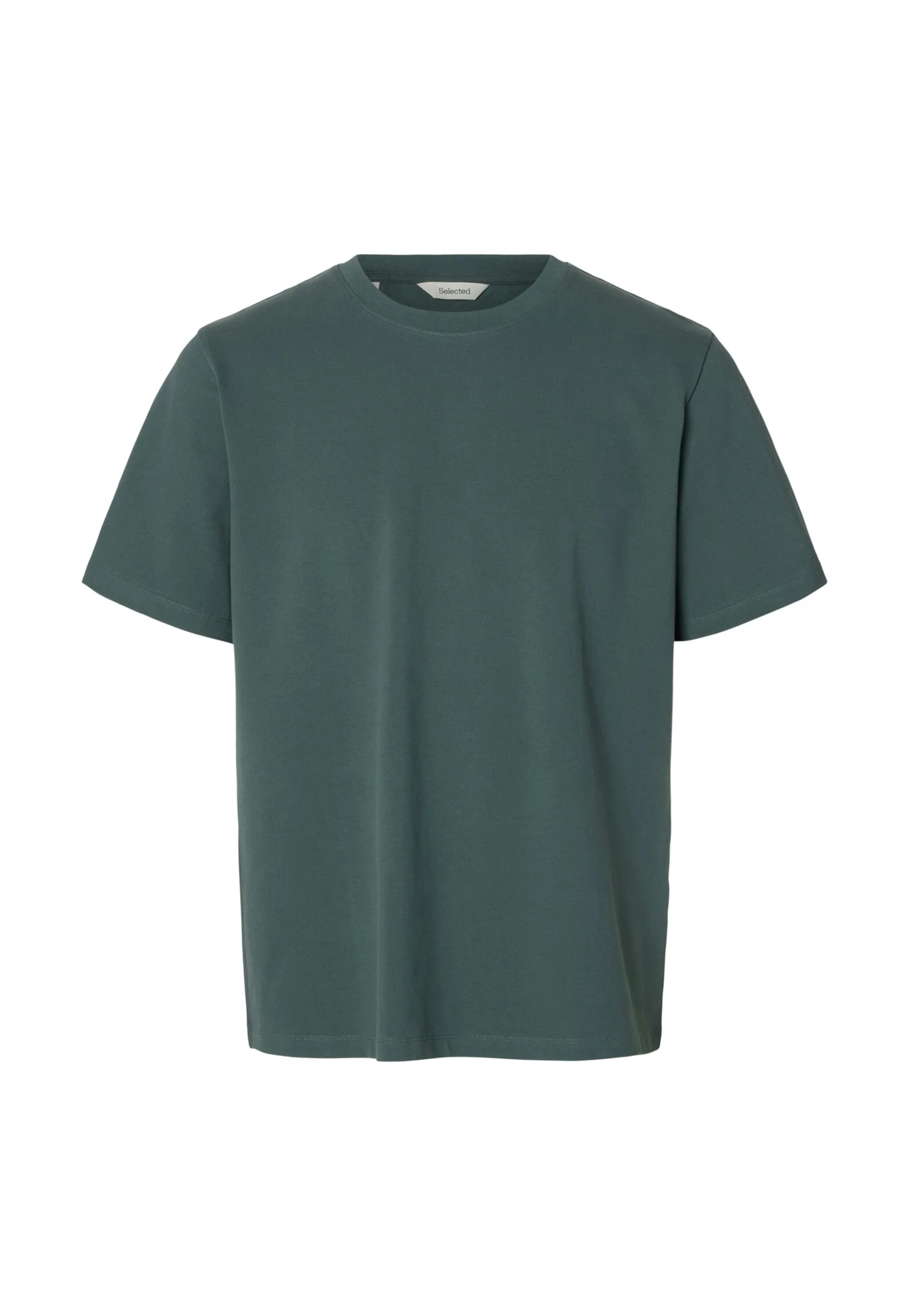 Selected Homme Black Slmatlas Ss O-neck T-shirt Uomo | 16100145