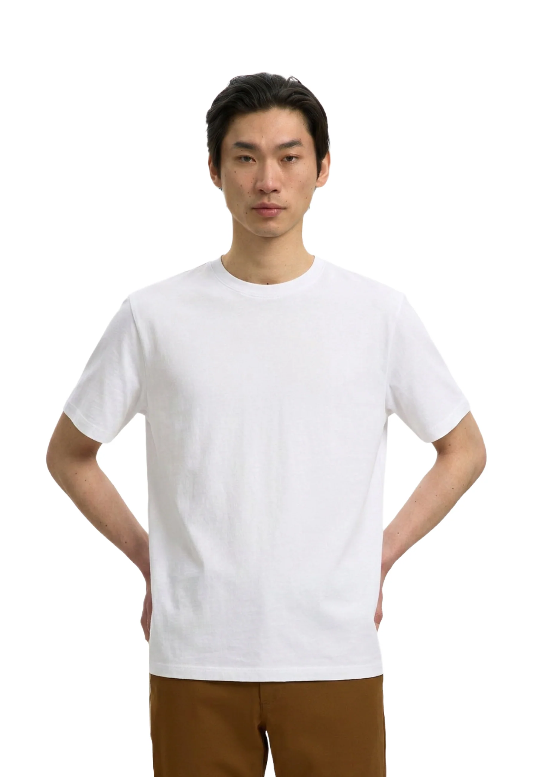 Selected Homme Black Slmatlas Ss O-neck T-shirt Uomo | 16100145 - Image 10