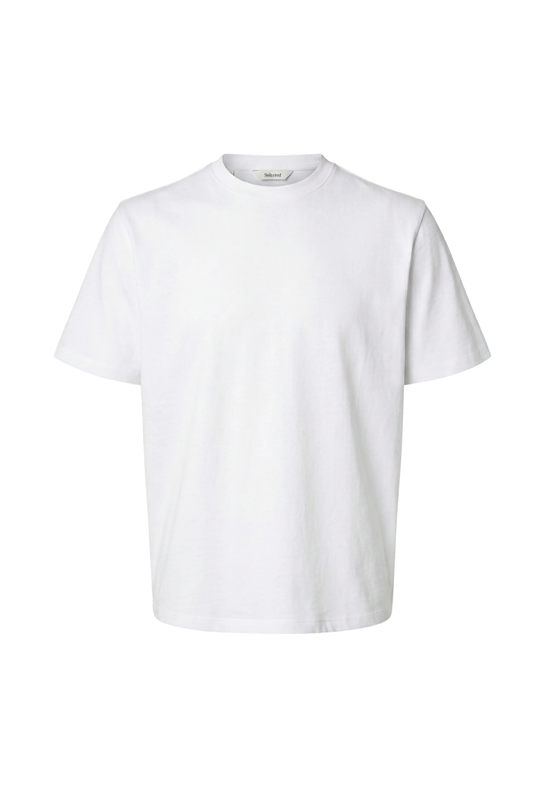 Selected Homme Black Slmatlas Ss O-neck T-shirt Uomo | 16100145 - Image 9
