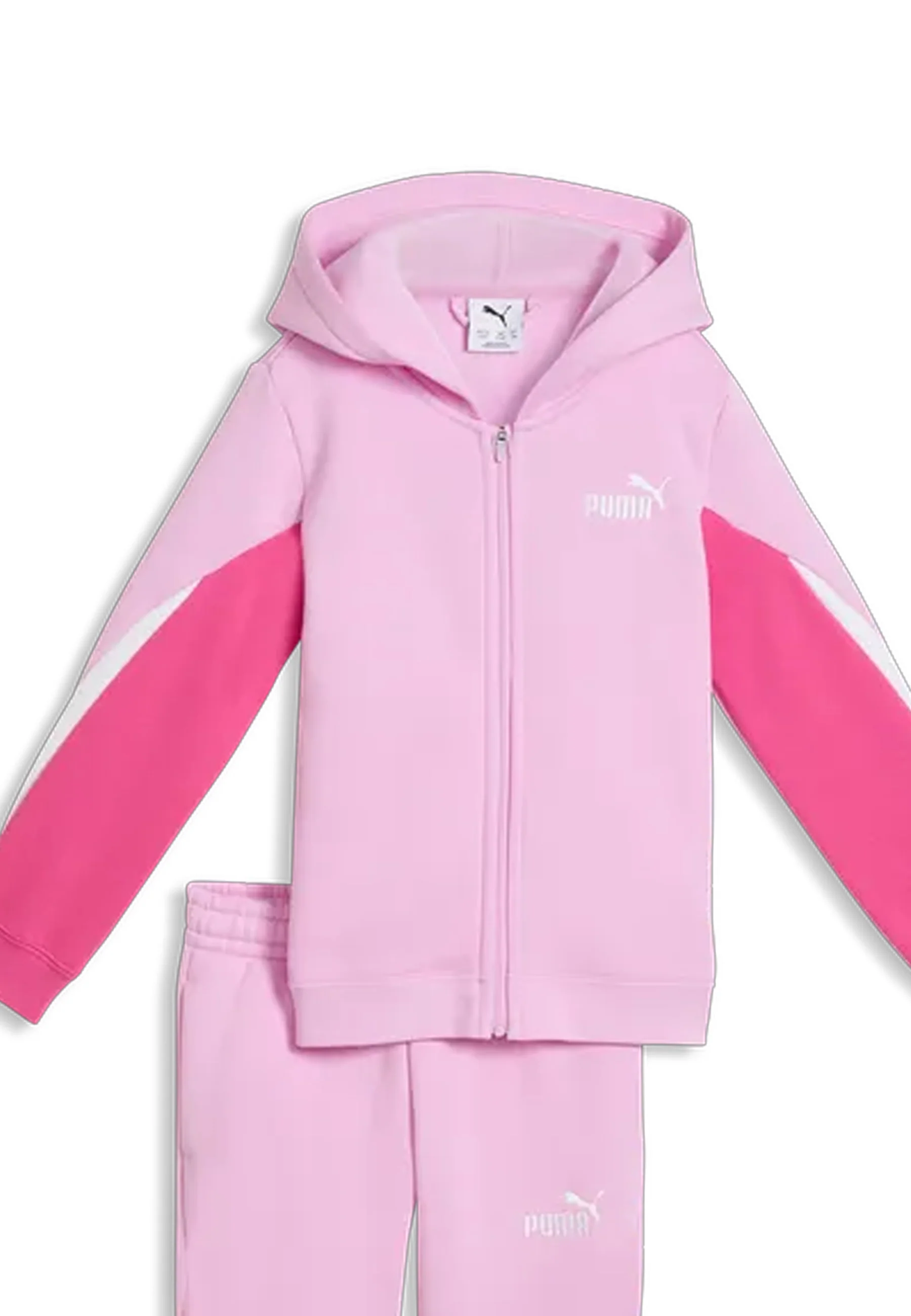 Puma Ess Block Hooded Full-zip Sweat Suit Fl Ps Tute Bambini | 694994 - Image 7